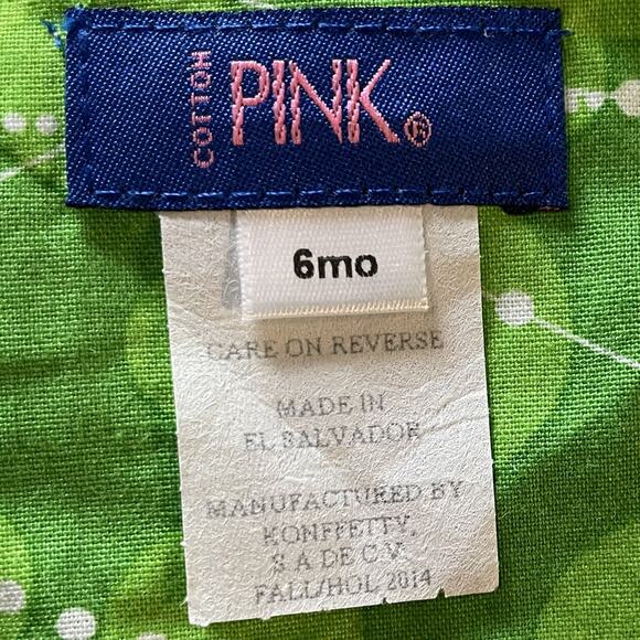 Baby Girls Red Bow Green Bubble Short Romper Size 6M - Picture 4 of 9